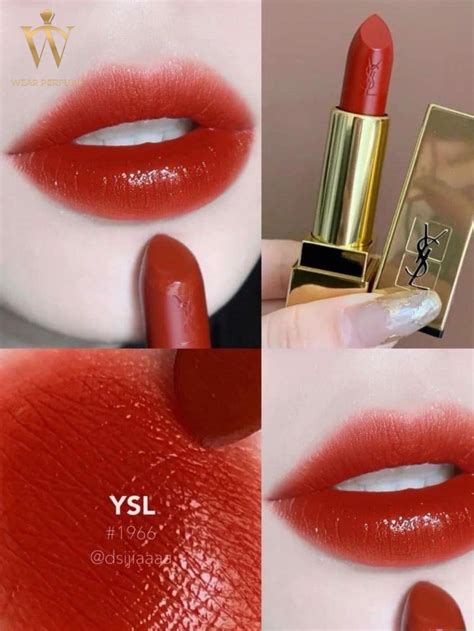 ysl rouge pur couture màu đỏ gạch|YSL pure couture.